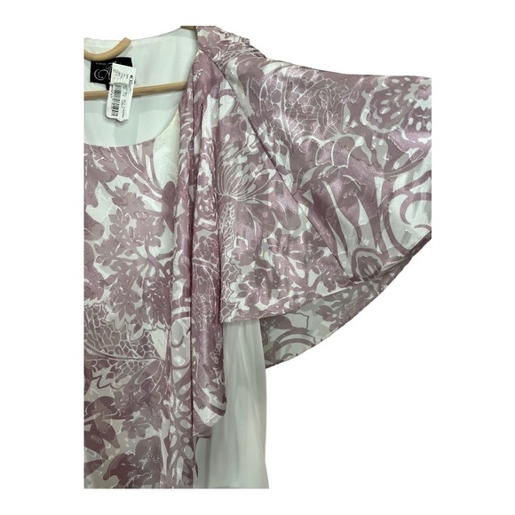 Alex Evenings Lavender Burnout Double Layer Chiffon Occassion Blouse Size 3X NEW - Picture 14 of 16